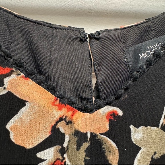 Addition Elle Michel Studio High Low Floral Vneck Dress Size 22 - Picture 7 of 14